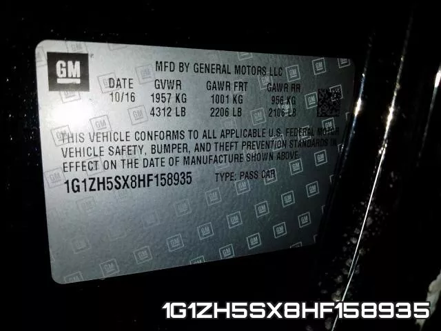 1G1ZH5SX8HF158935 фото 2