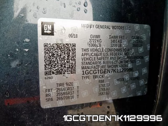 1GCGTDEN7K1129996 фото 2