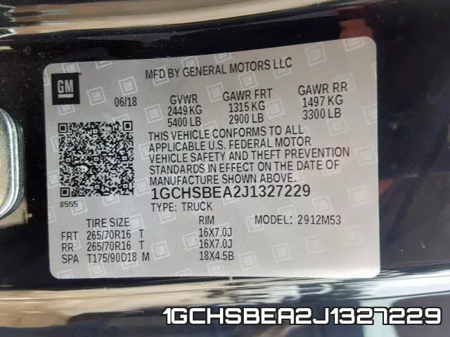 1GCHSBEA2J1327229 фото 2