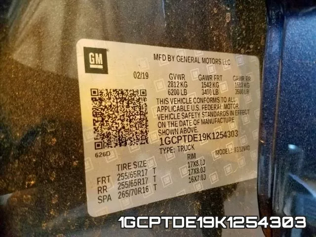 1GCPTDE19K1254303 фото 2