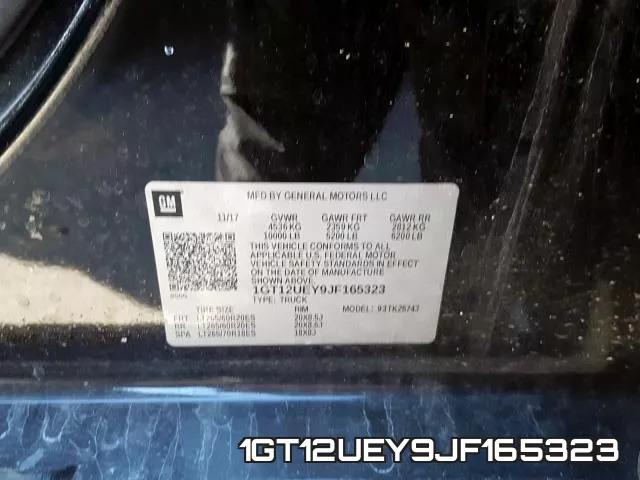1GT12UEY9JF165323 фото 2