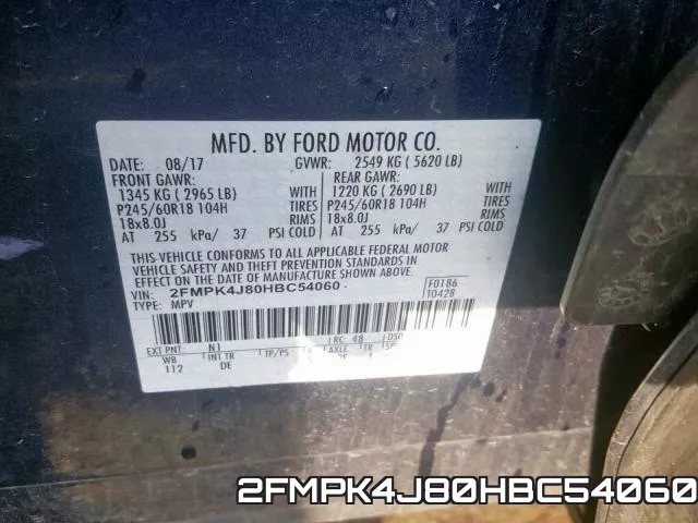 2FMPK4J80HBC54060 фото 2