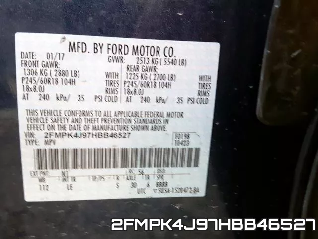 2FMPK4J97HBB46527 фото 2