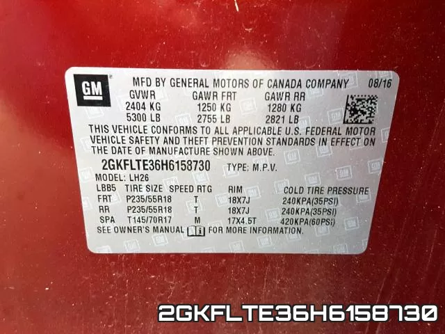 2GKFLTE36H6158730 фото 2