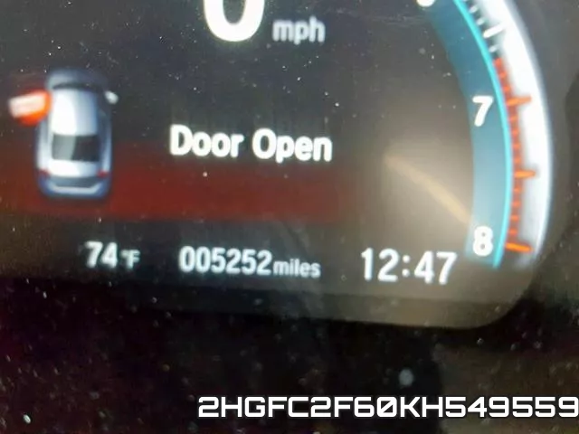 2HGFC2F60KH549559 фото 9