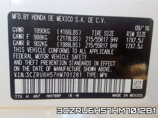 3CZRU6H57HM701281 фото 2
