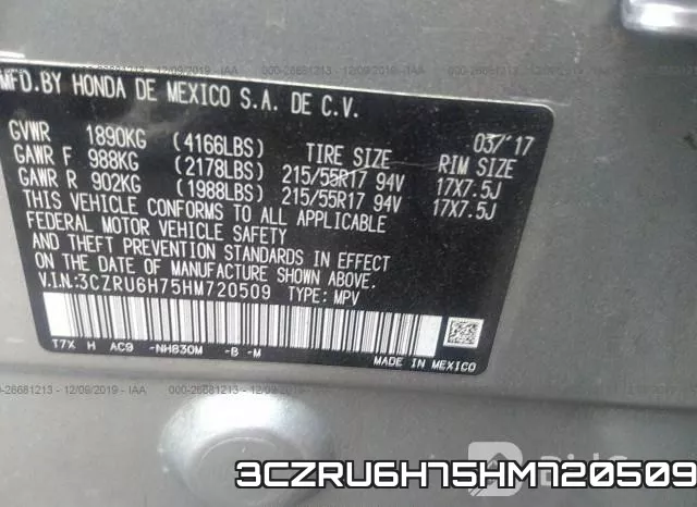 3CZRU6H75HM720509 фото 10