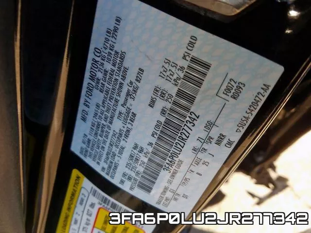 3FA6P0LU2JR277342 фото 2