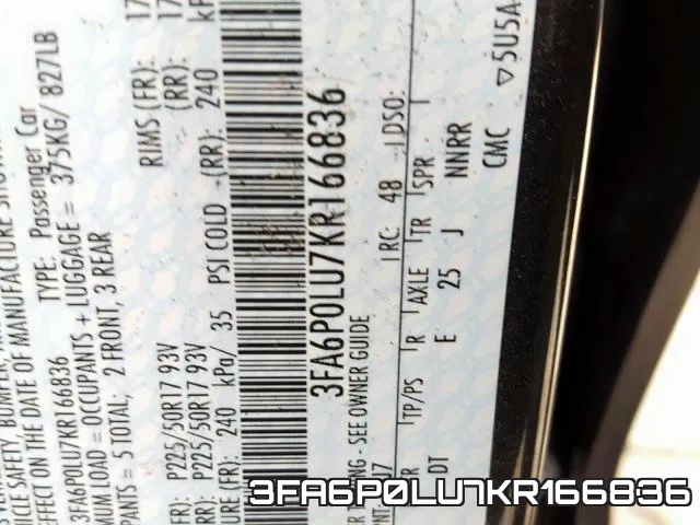 3FA6P0LU7KR166836 фото 2