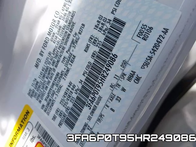 3FA6P0T95HR249086 фото 2