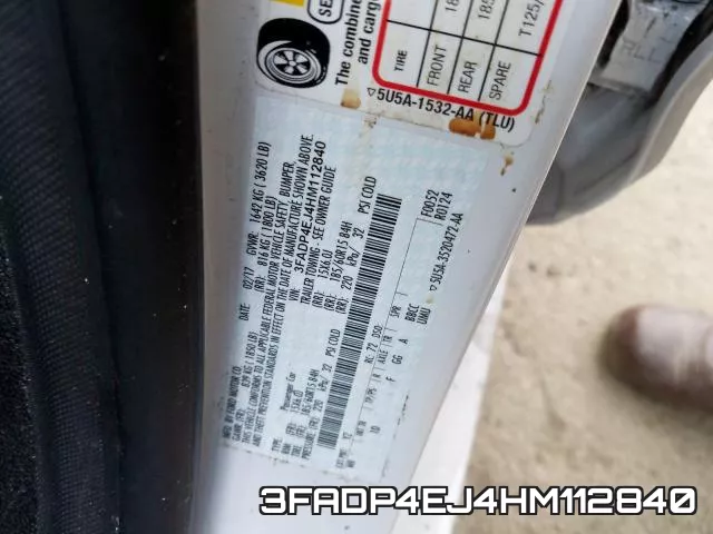 3FADP4EJ4HM112840 фото 2