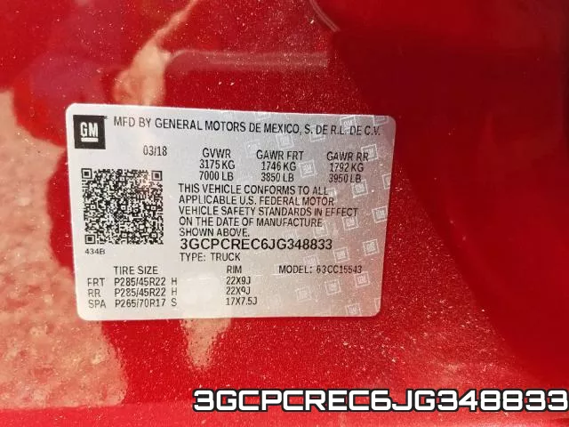 3GCPCREC6JG348833 фото 2