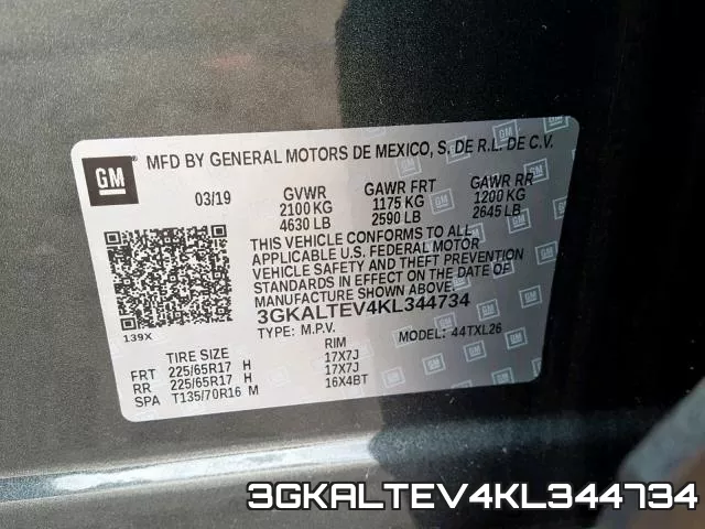 3GKALTEV4KL344734 фото 2