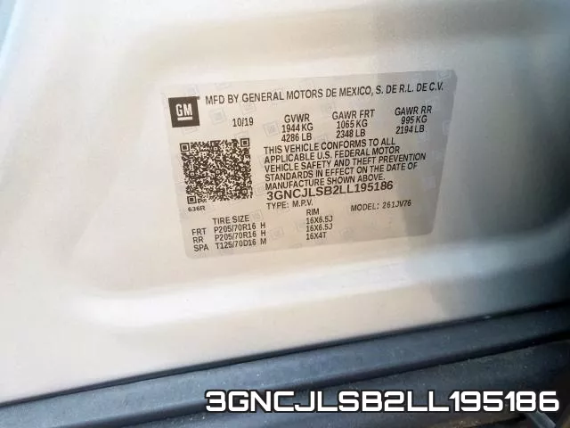 3GNCJLSB2LL195186 фото 2