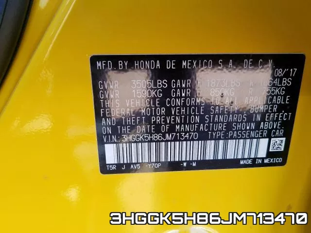 3HGGK5H86JM713470 фото 2