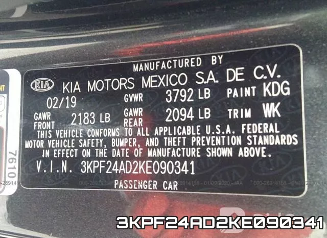 3KPF24AD2KE090341 фото 10