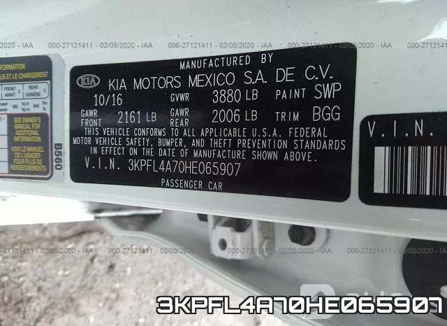 3KPFL4A70HE065907 фото 10