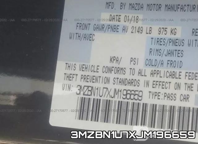3MZBN1U7XJM196659 фото 10