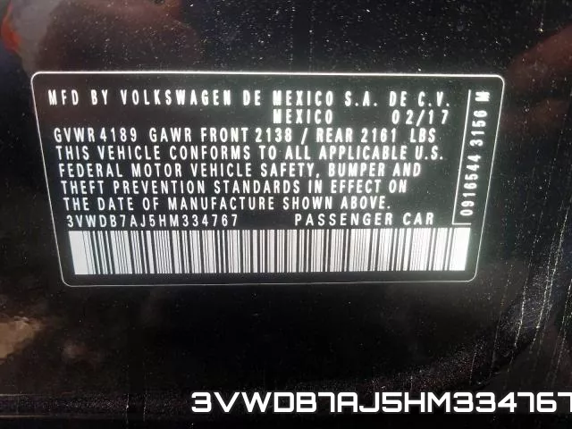 3VWDB7AJ5HM334767 фото 2