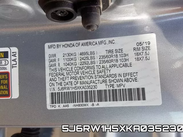 5J6RW1H5XKA035230 фото 2