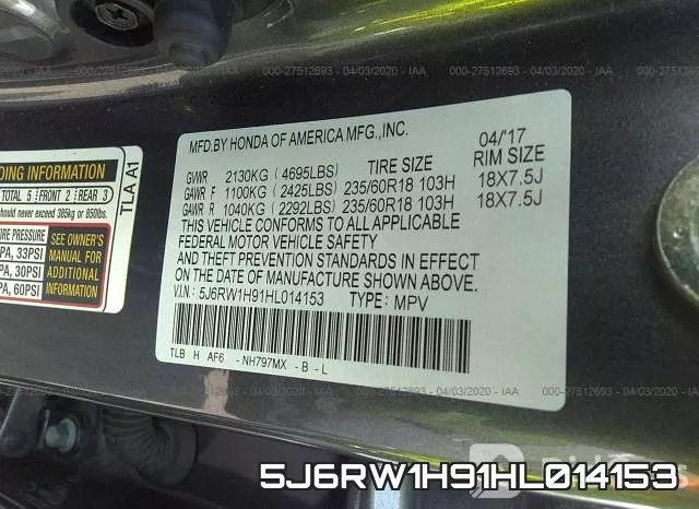 5J6RW1H91HL014153 фото 10