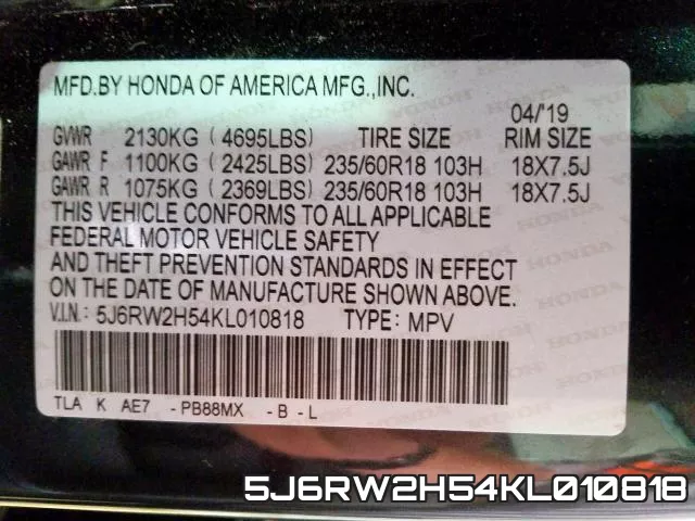 5J6RW2H54KL010818 фото 2