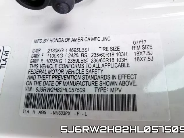 5J6RW2H82HL057509 фото 2
