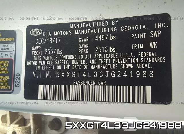 5XXGT4L33JG241988 фото 10