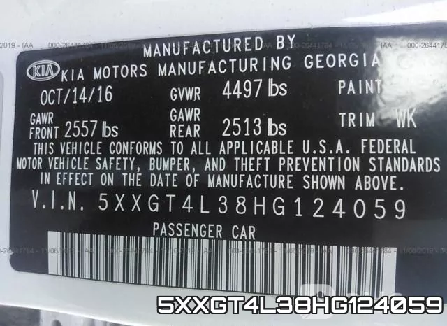 5XXGT4L38HG124059 фото 10
