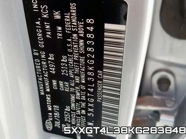5XXGT4L38KG283848 фото 2