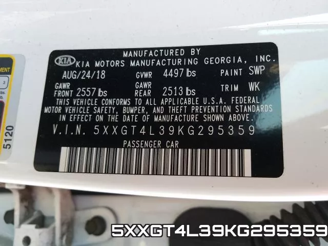 5XXGT4L39KG295359 фото 2