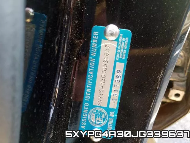 5XYPG4A30JG339637 фото 2