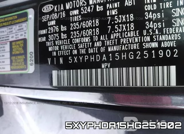5XYPHDA15HG251902 фото 10
