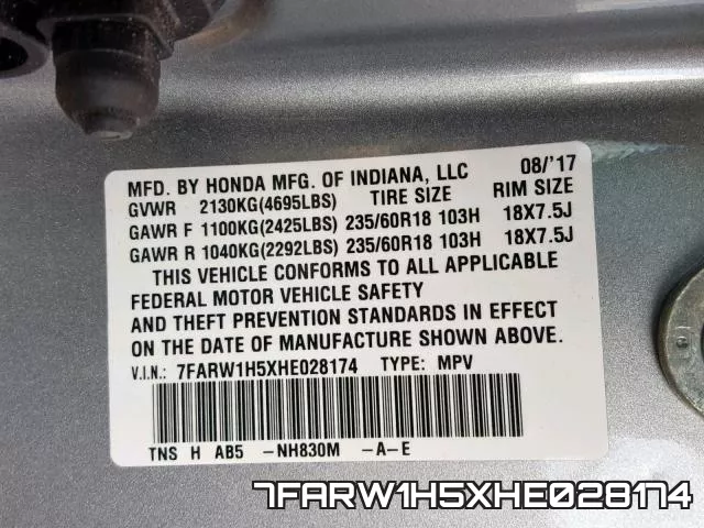 7FARW1H5XHE028174 фото 2