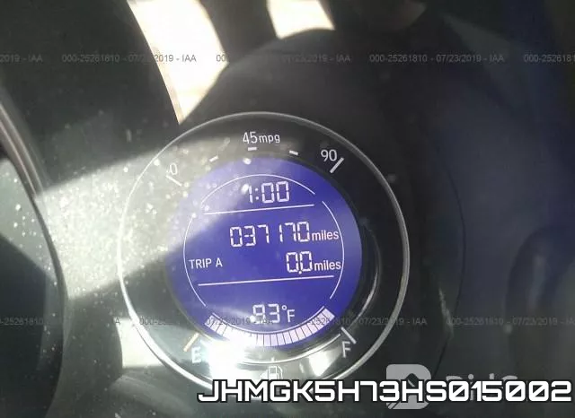 JHMGK5H73HS015002 фото 8