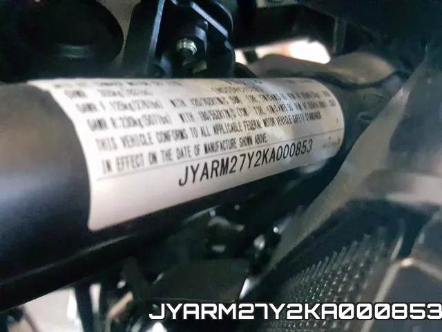JYARM27Y2KA000853 фото 2