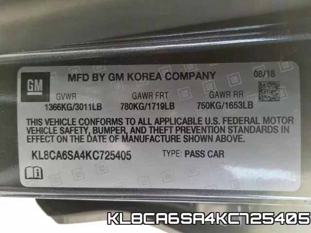 KL8CA6SA4KC725405 фото 2