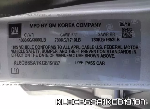 KL8CB6SA1KC819187 фото 10