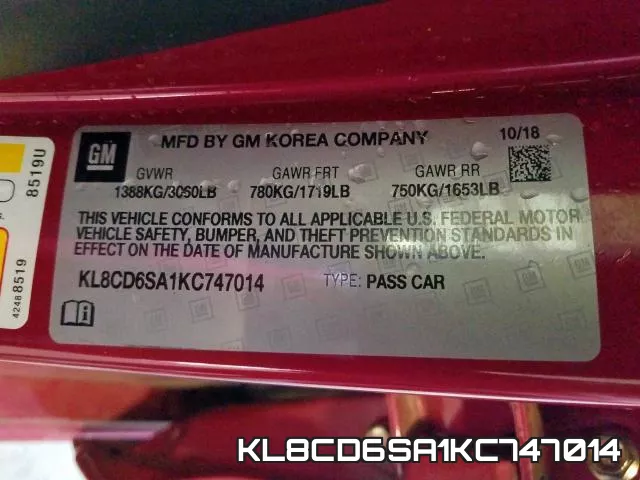 KL8CD6SA1KC747014 фото 2