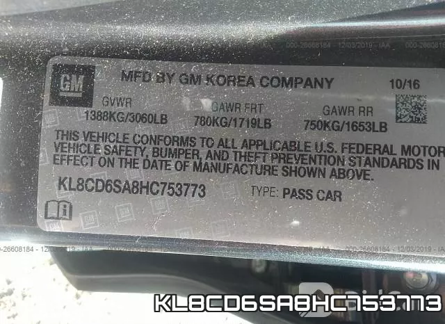 KL8CD6SA8HC753773 фото 10
