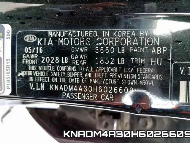 KNADM4A30H6026609 фото 2