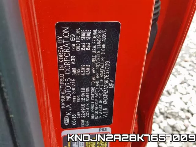 KNDJN2A28K7657009 фото 2