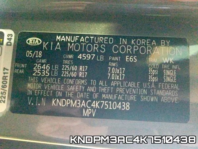 KNDPM3AC4K7510438 фото 2