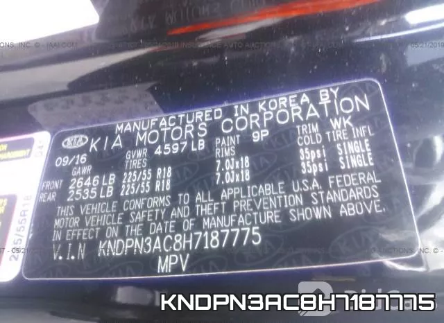 KNDPN3AC8H7187775 фото 10
