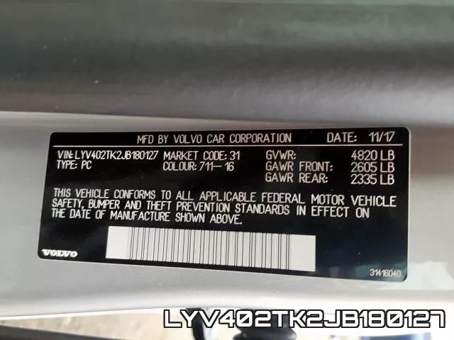 LYV402TK2JB180127 фото 2