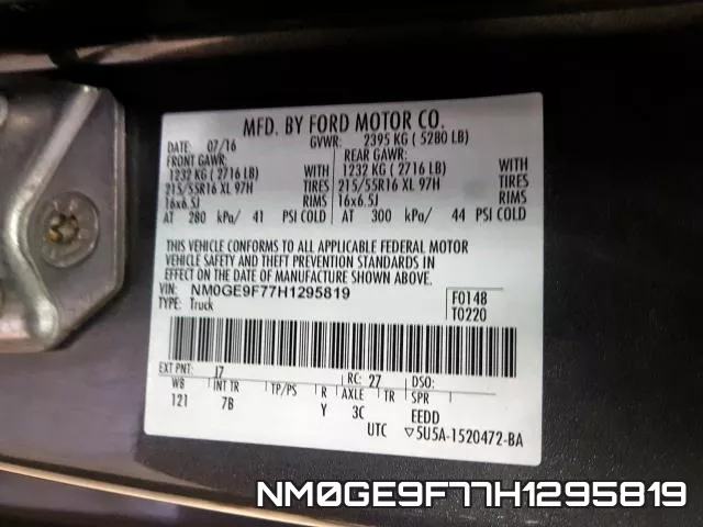 NM0GE9F77H1295819 фото 2