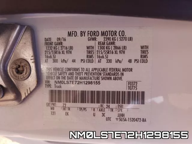 NM0LS7E72H1298155 фото 2
