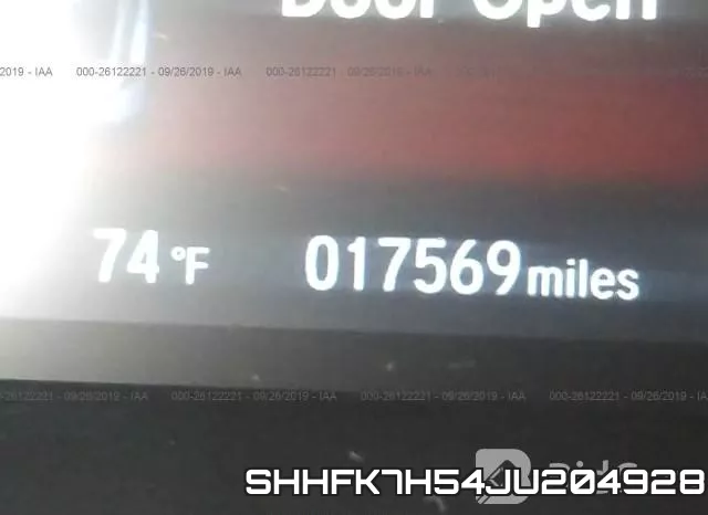 SHHFK7H54JU204928 фото 8