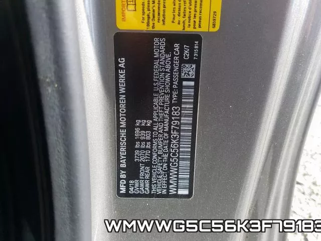 WMWWG5C56K3F79183 фото 2