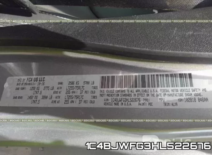 1C4BJWFG3HL522676 фото 10